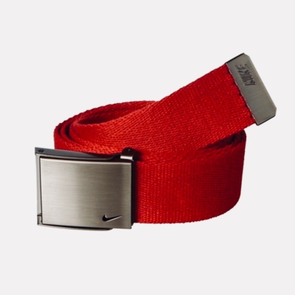 red nike belt
